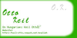 otto keil business card